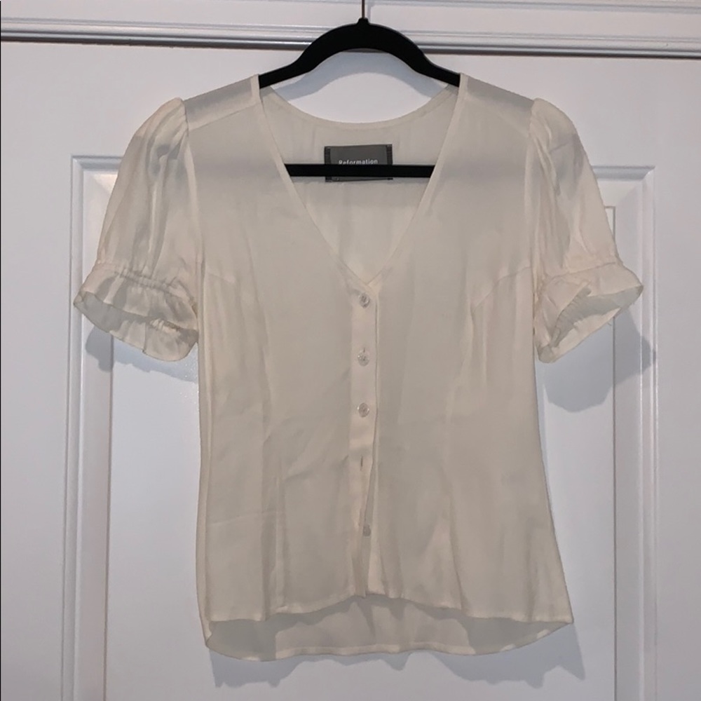 Reformation Button Down Blouse
